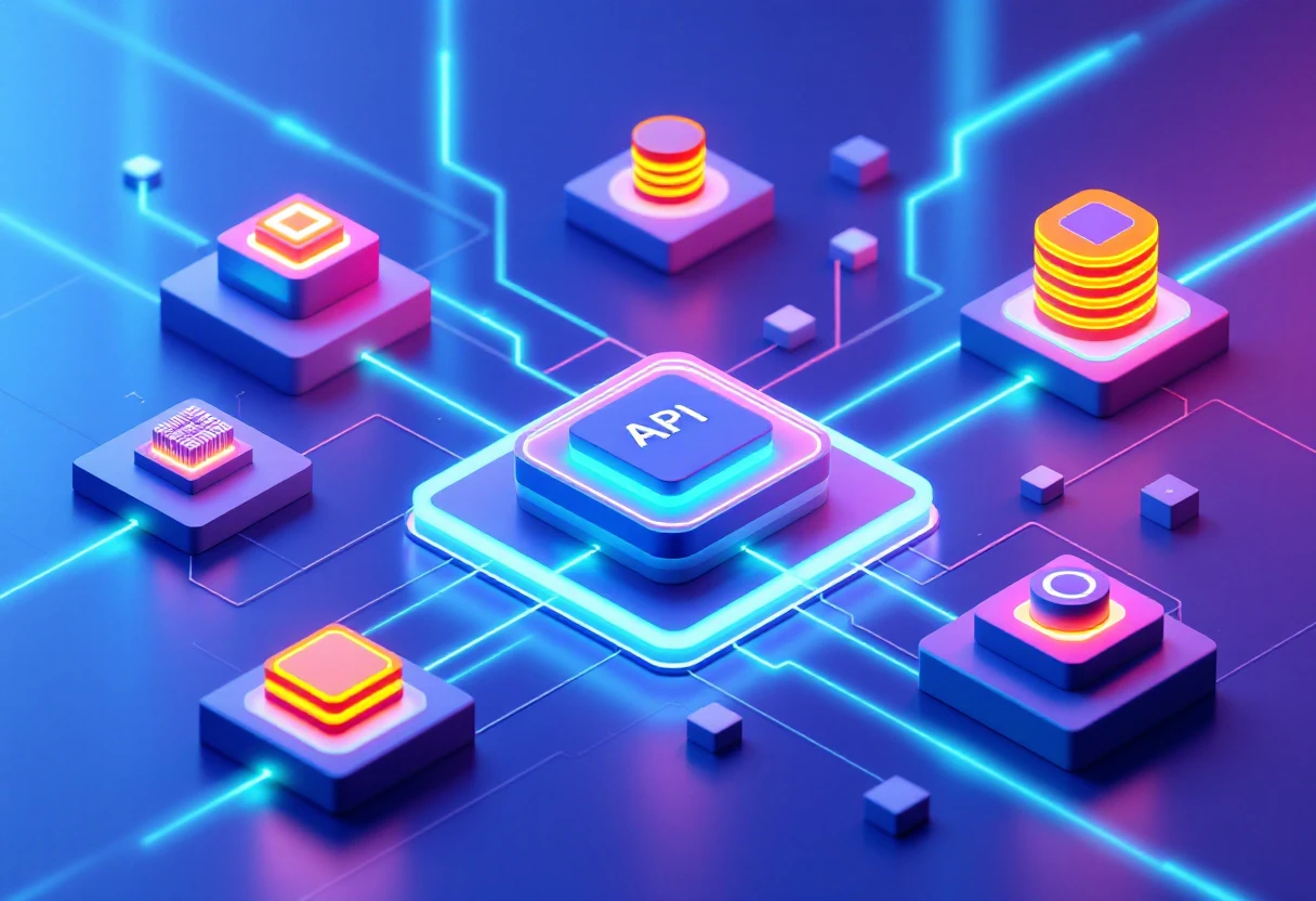 API integration architecture with multiple external systems